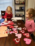 9th Feb 2018 - Making valentines 