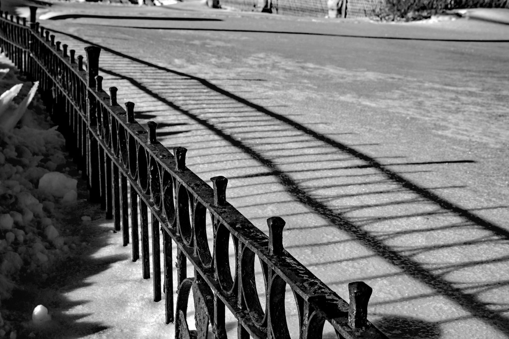 Fence and Shadow Two-fer by farmreporter
