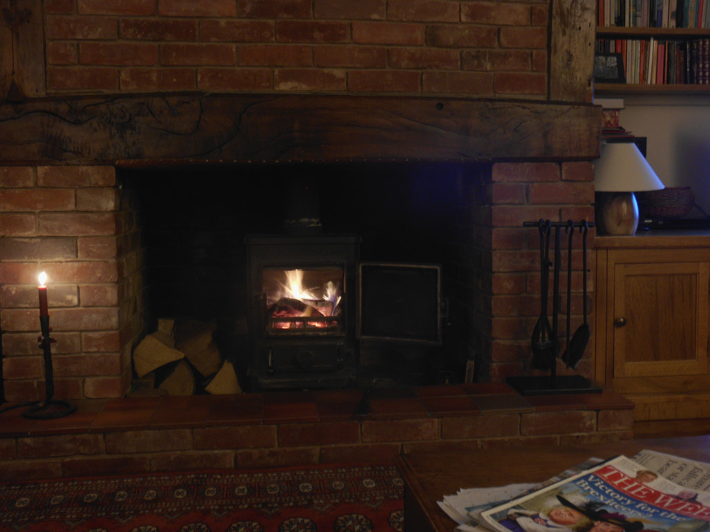 A lazy afternoon by the fireside. by snowy
