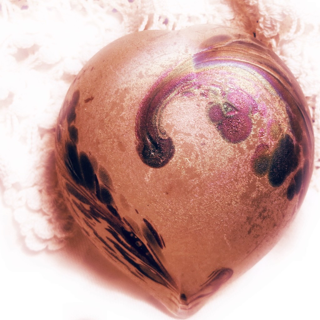 My Art Glass heart by louannwarren