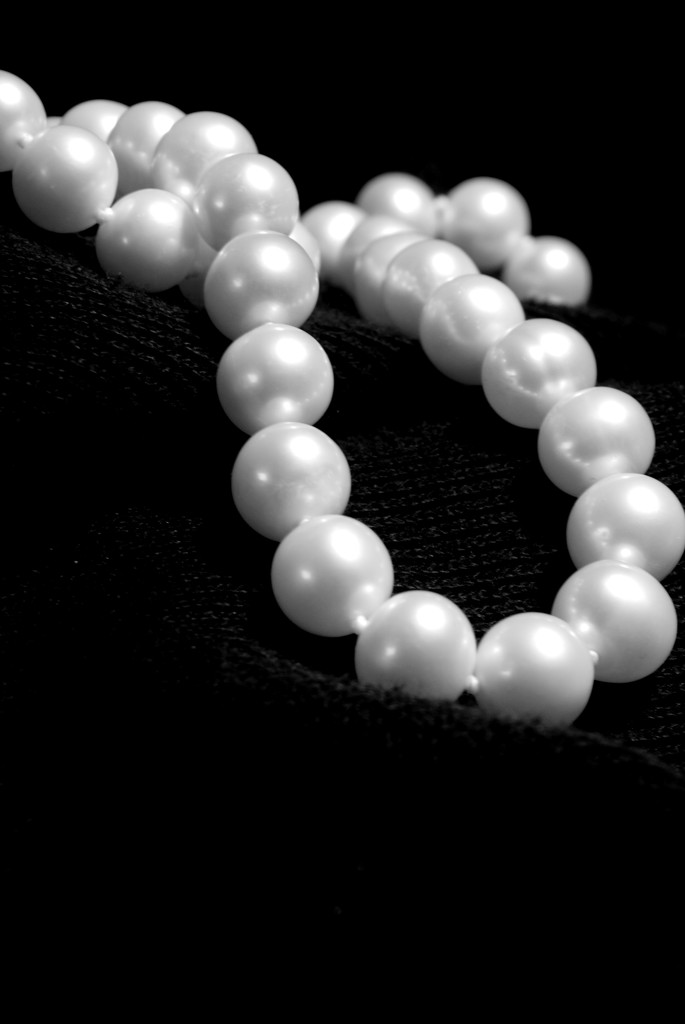 Pearls on Black by granagringa