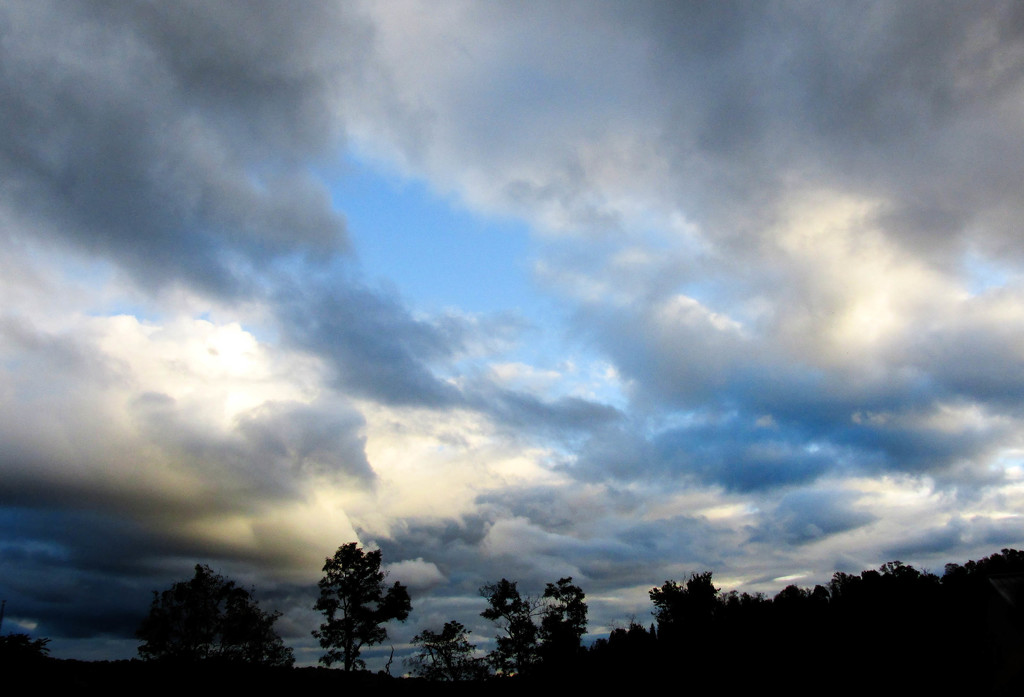 Sky 2 - White clouds on blue sky by mittens