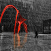 Lone Figure in Federal Plaza by taffy