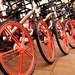 Bicycles - with orange wheels ! by ianmetcalfe
