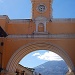 clock tower and volcano2, Antigua, Guatemala by miranda