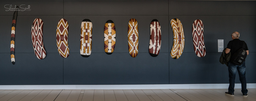 Aboriginal Shields at Brisbane Airport by bella_ss
