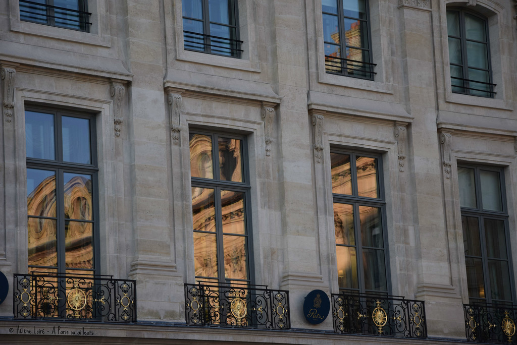 Reflections in the Ritz's windows by parisouailleurs