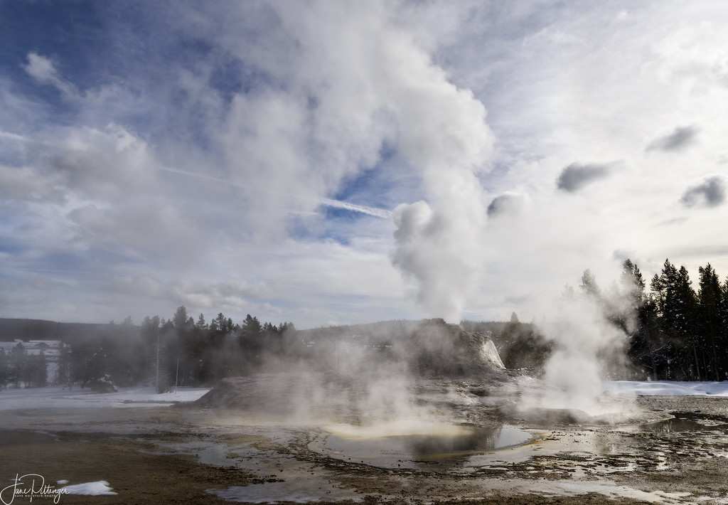 Castle Geyser and Friends by jgpittenger