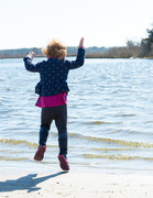 21st Feb 2018 - Jumping for joy, or jumping in the cold water when Nana said don't jump in that cold water!