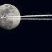 Nearly Full Moon Fly Over by alophoto