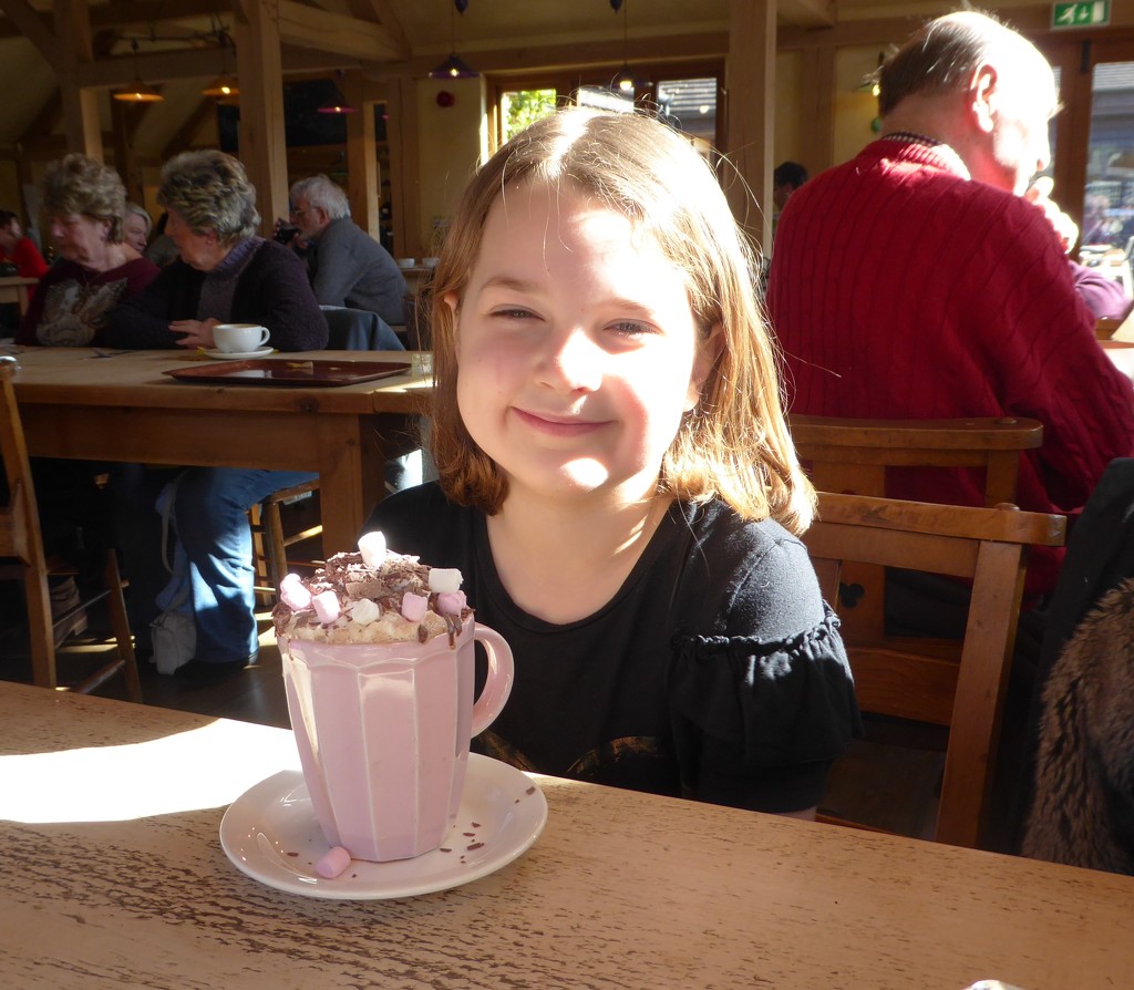 Freya and a HUGE Hot Chocolate by susiemc