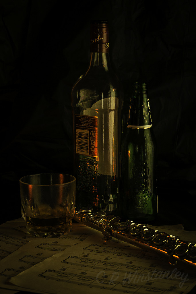 Imbibing in a Nightcap and Music by kipper1951