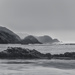 Fog At Ocean Beach B and W by jgpittenger