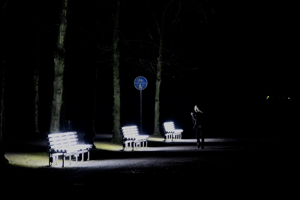 illuminated benches by vincent24