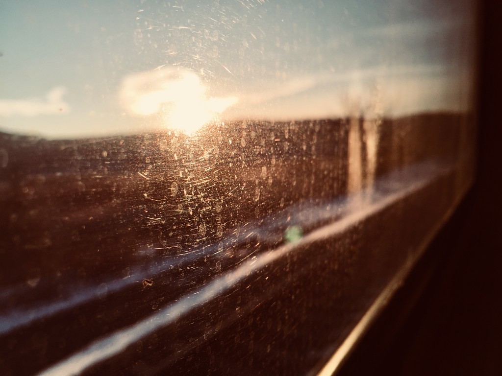 Dirty train window by fauxtography365