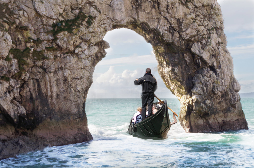 Surprise as Gondolier Arrives in Dorset by 30pics4jackiesdiamond