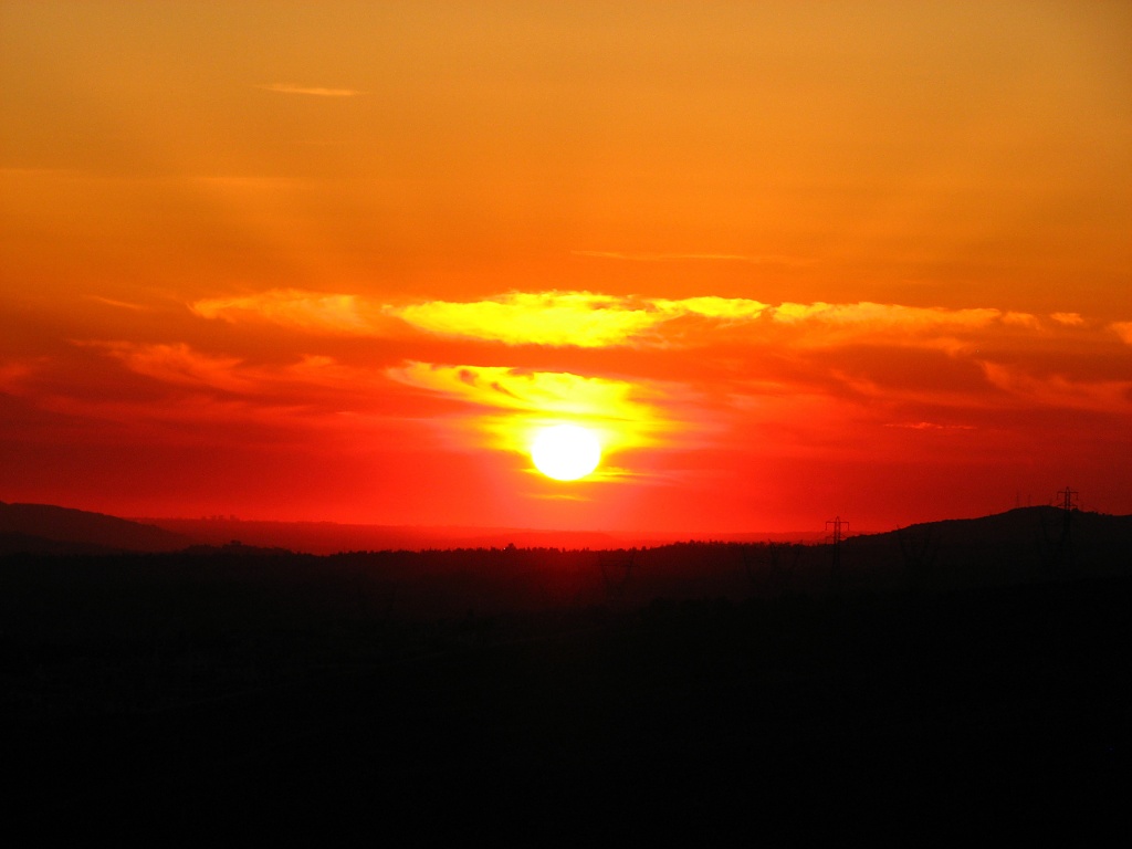 Fireball Sunset  by cheriseinsocal