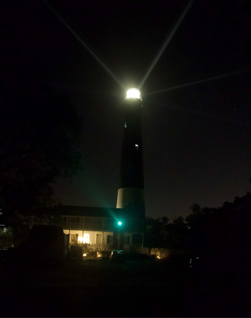 LHG_9604 -Pensacola Lighthouse at night  by rontu