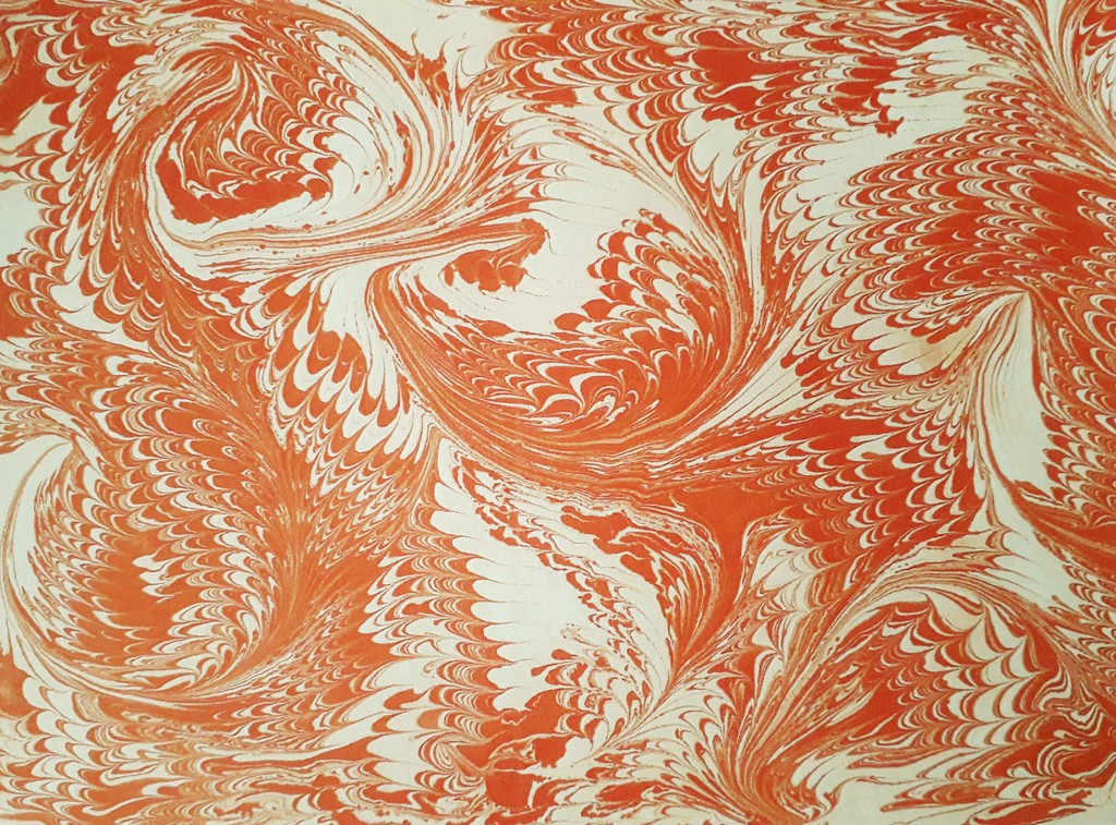 Hand Marbled Paper by fbailey