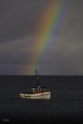 7th Mar 2018 - Fishing boat under the rainbow 'Stewart Island'