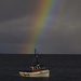 Fishing boat under the rainbow 'Stewart Island' by dkbarnett