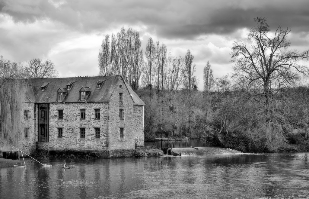 Old Mill and Mill Race... at Pont Réan. by vignouse