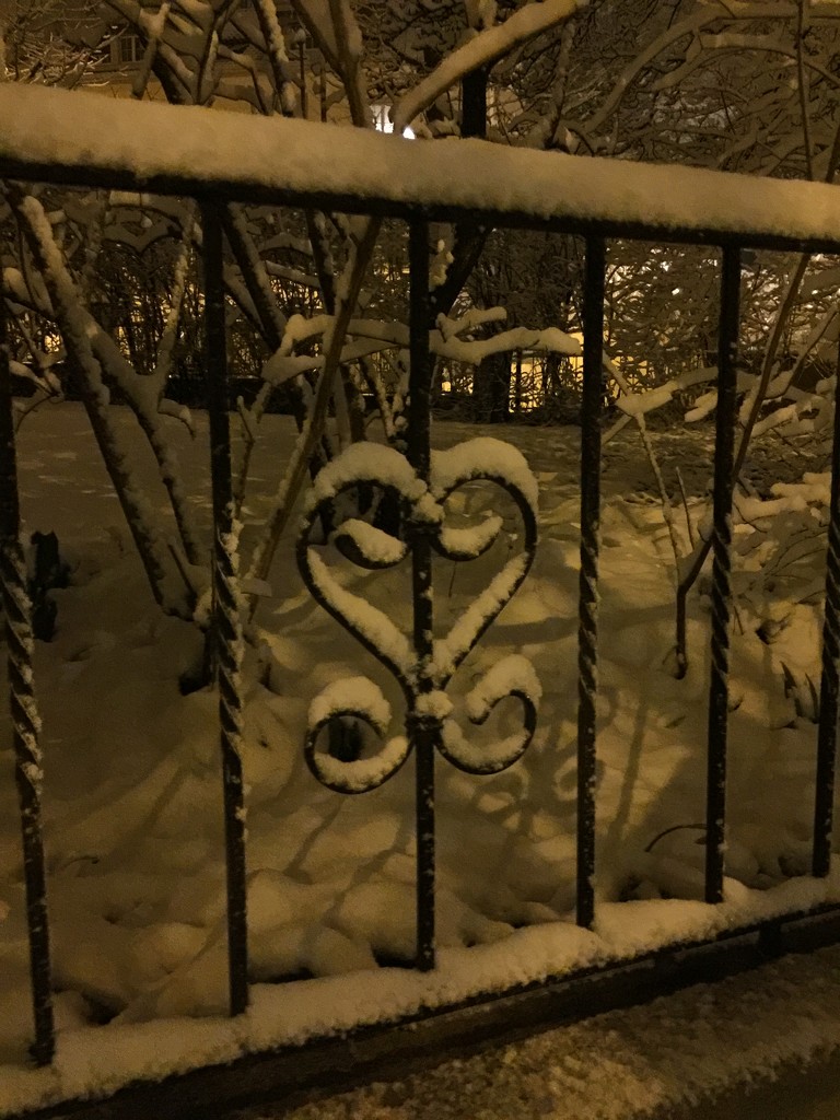 Heart by night under the snow.  by cocobella