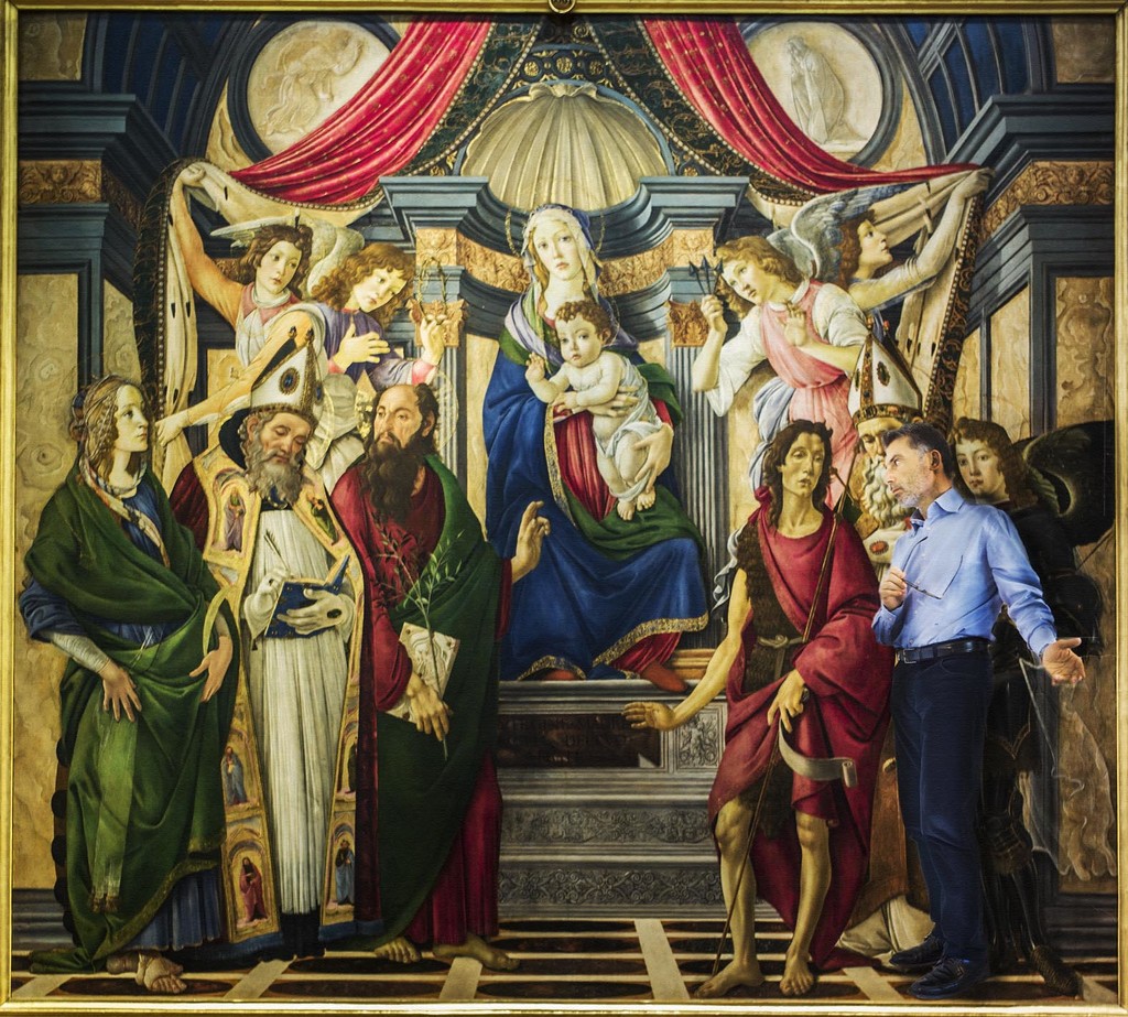 25 Botticelli - Madonna col Bambino, angeli e santi by domenicododaro