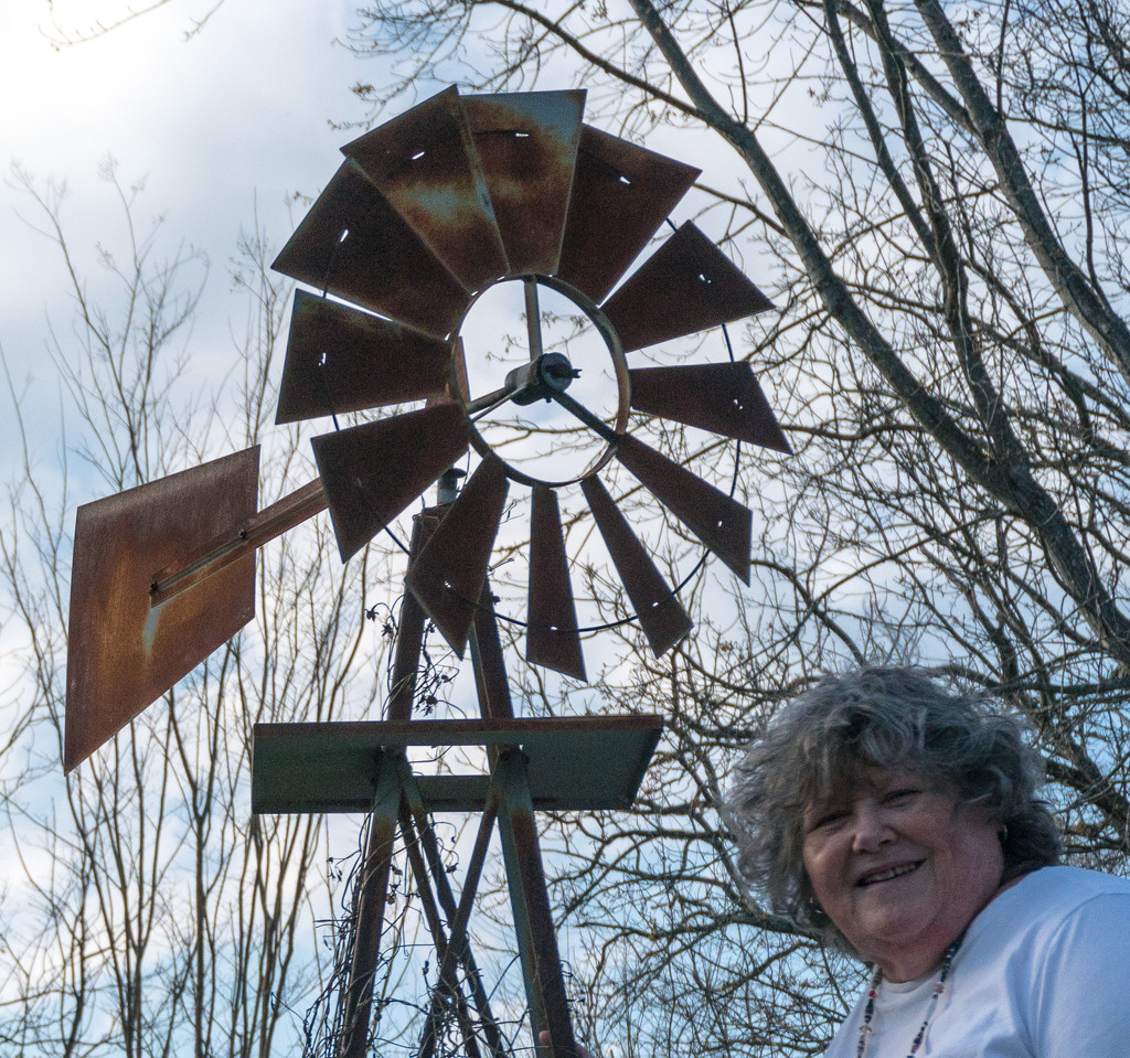 Self portrait with windmill by randystreat