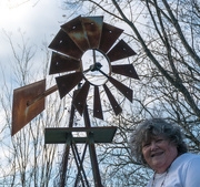 18th Mar 2018 - Self portrait with windmill