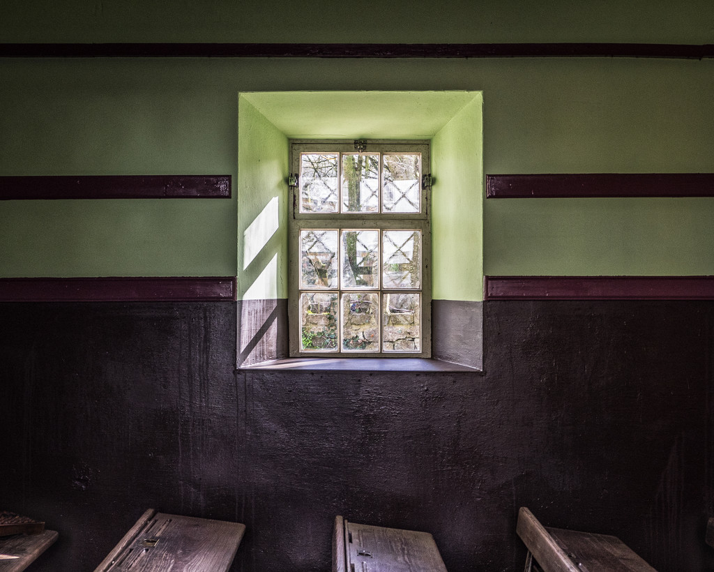 Schoolhouse Window by rosiekerr