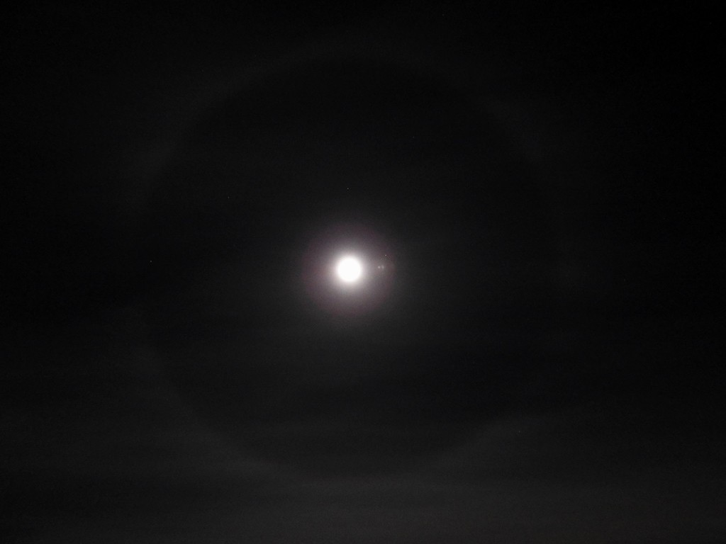 Moon Halo by roachling