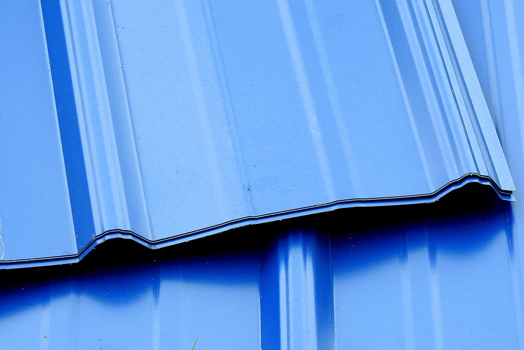 BLUE metal roof by homeschoolmom