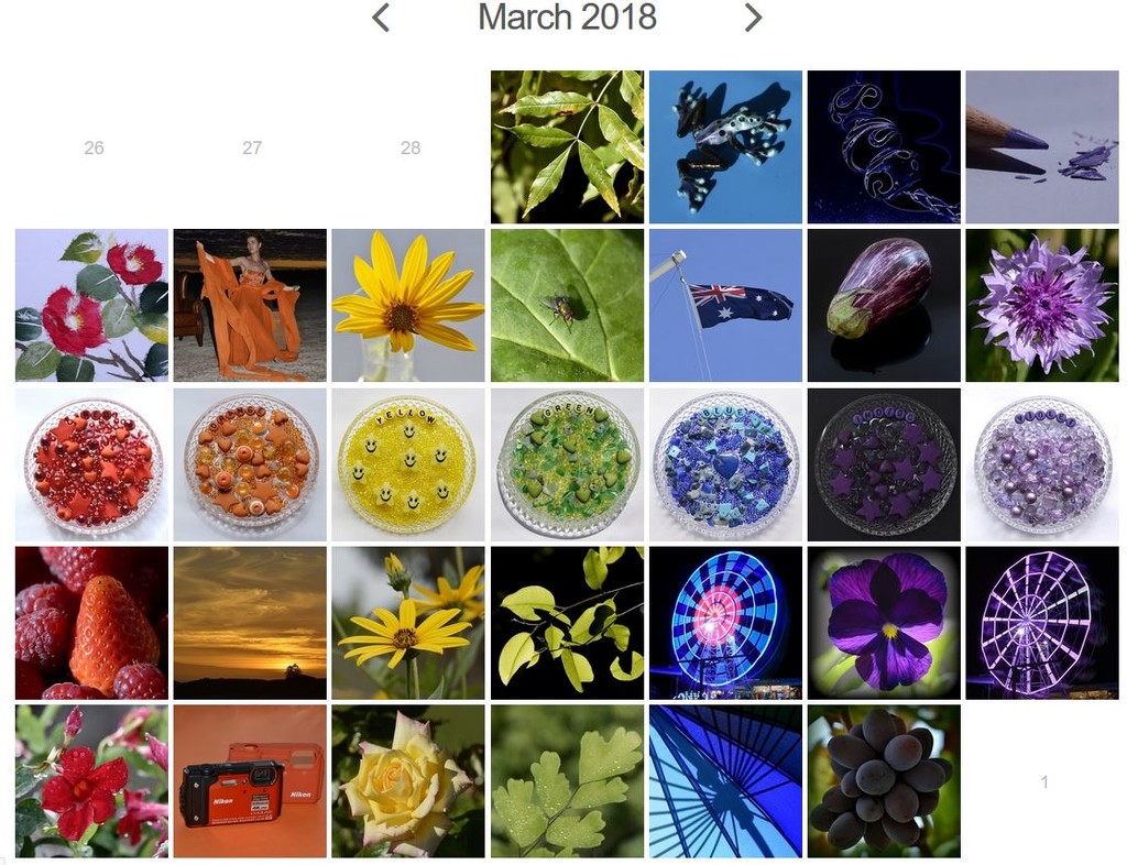 Rainbow Calendar by merrelyn