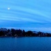 Moon over Colonial Lake, Charleston, SC by congaree