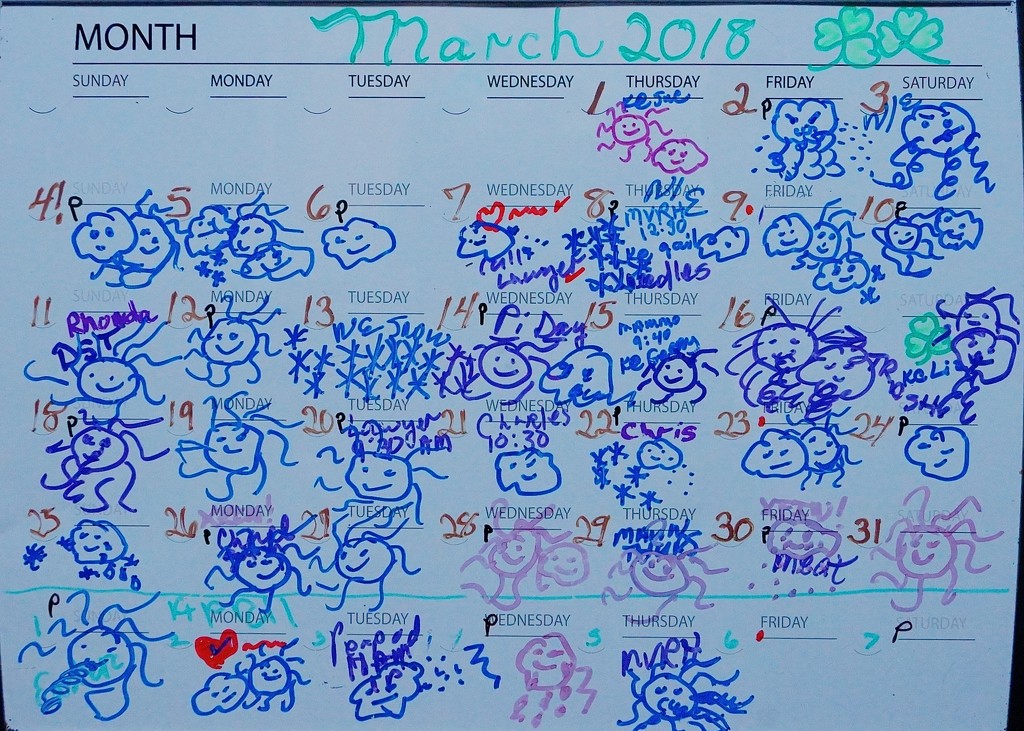March 2018 Whiteboard by meotzi