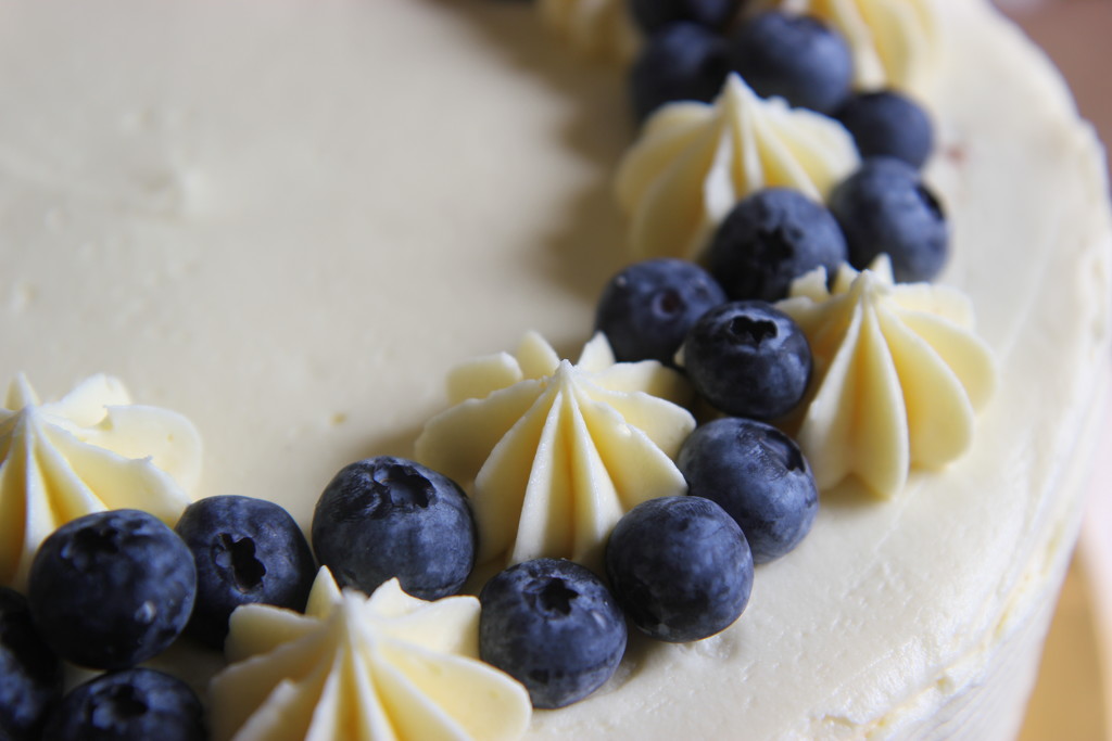 Lemon & Blueberry Cake by cookingkaren