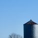 A Missouri grain silo in “negative space” by louannwarren
