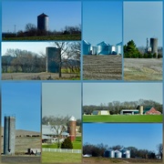 10th Apr 2018 -  Missouri and Kansas farmland, a silo on every farm!
