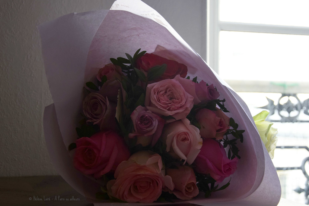 Roses bouquet by parisouailleurs