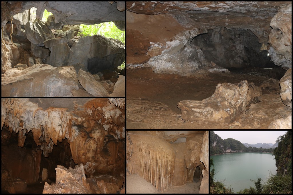 Caves in Halong Bay by gilbertwood