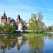 There is a lake around the castle by kork