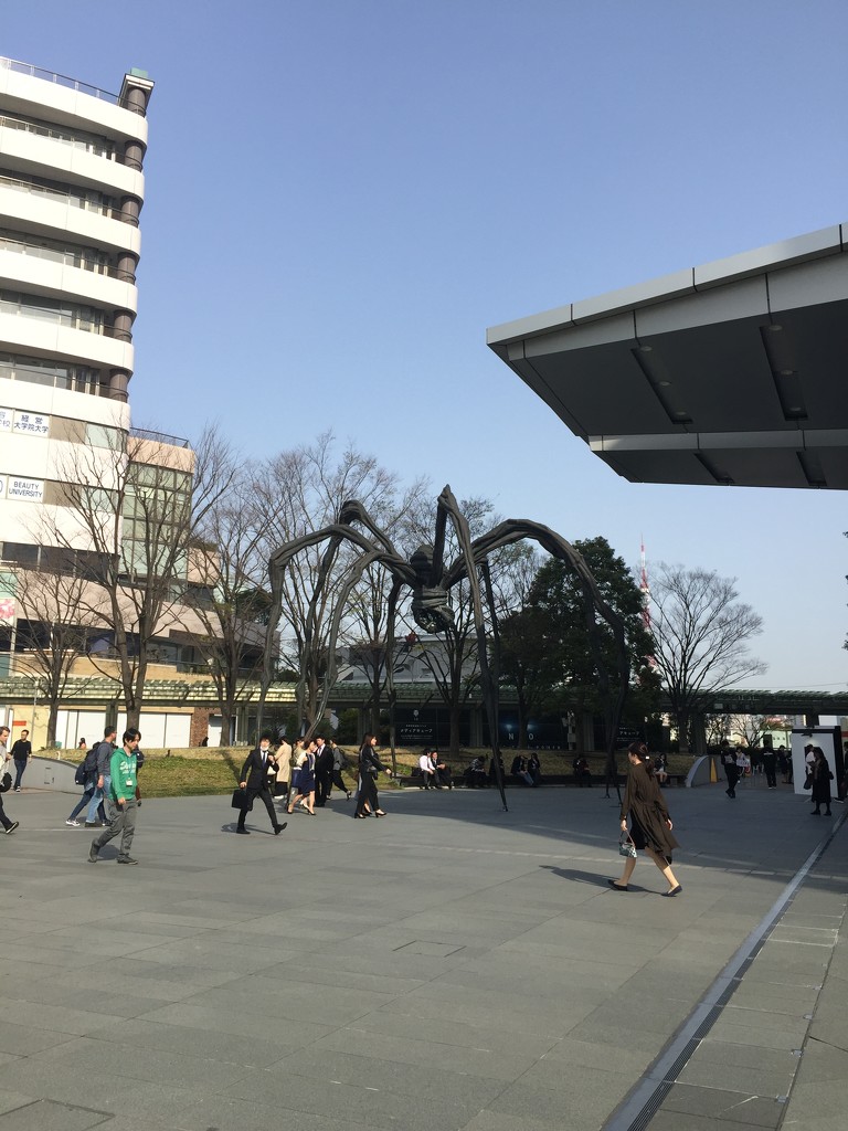 Louise Bourgeois’s spider « mama » in Tokyo  by cocobella