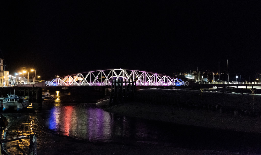 Ramsey IOM:  Technicolour Swing Bridge by vignouse