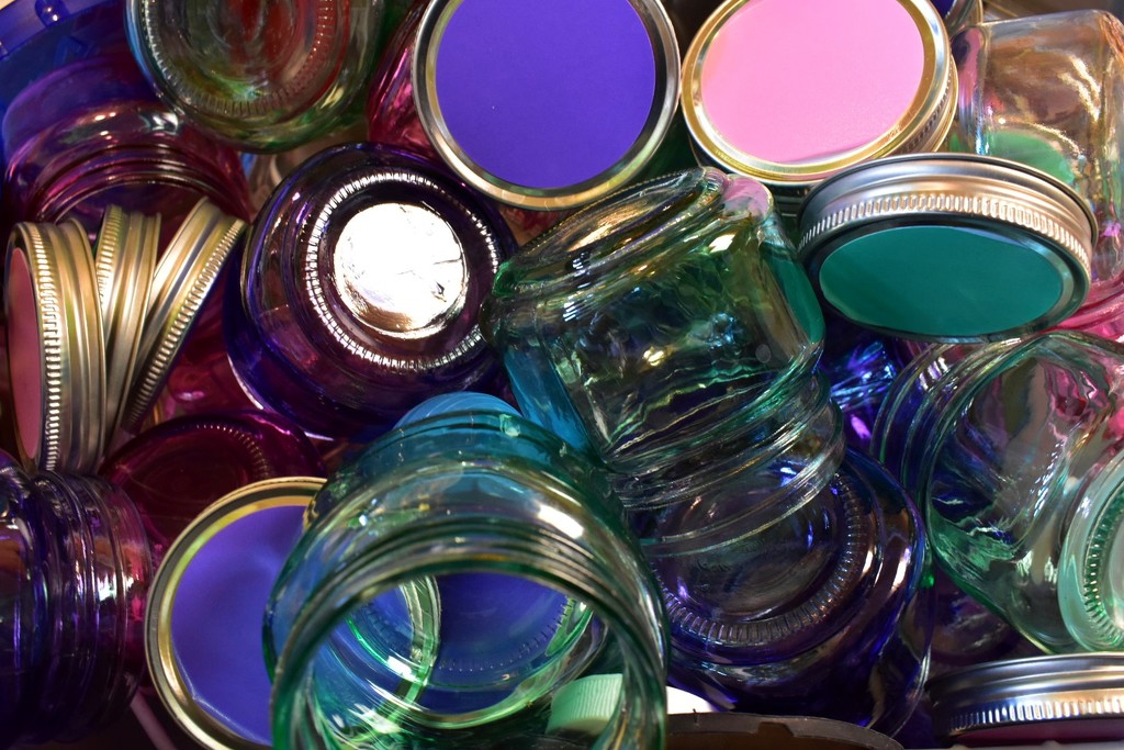 Colorful Jars by yentlski