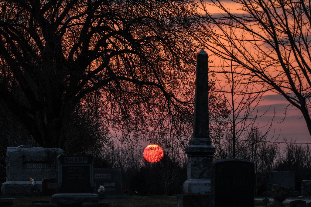 Cemetery Sunset by kareenking