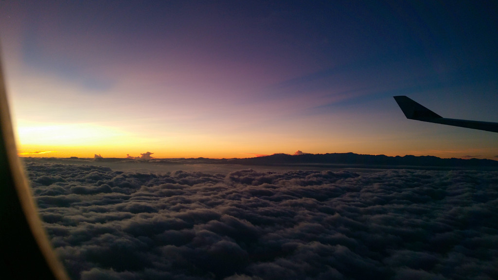 Sunrise above the clouds by diddy1960