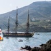 L'Hermione arrives at Port Vendres by laroque