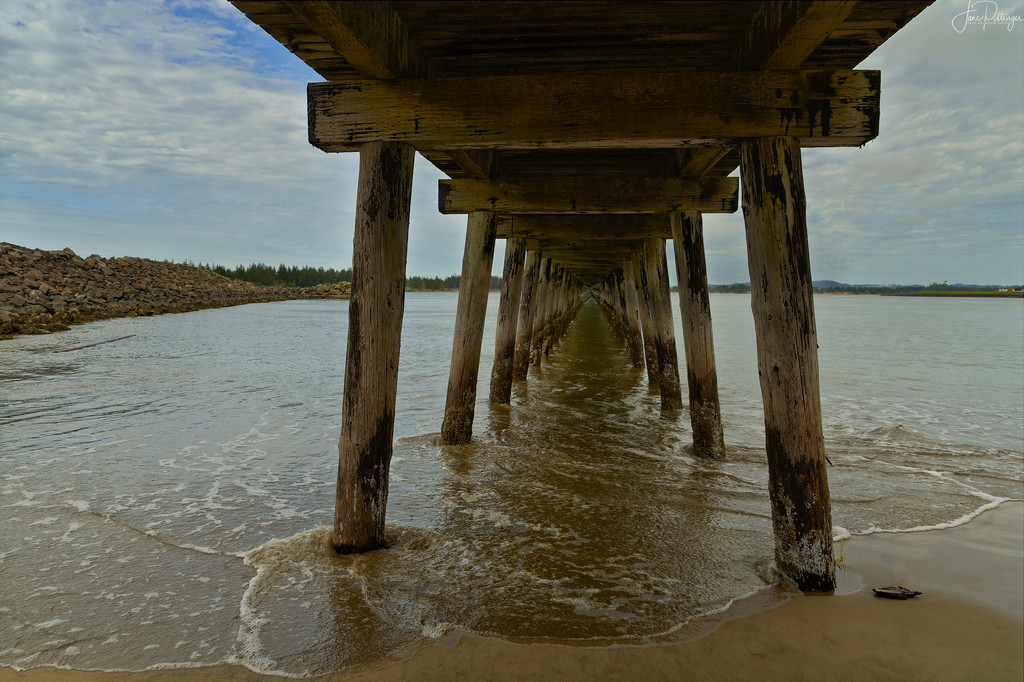 Under the Winchester Bay Pier by jgpittenger