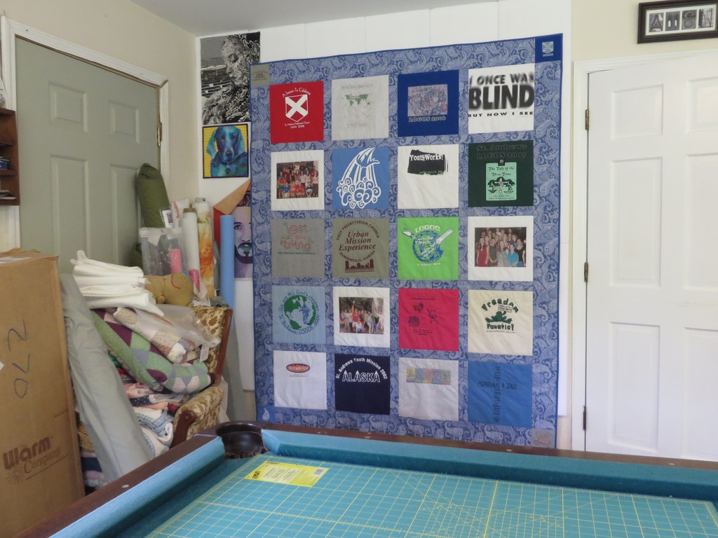 Finished the t-shirt quilt by margonaut